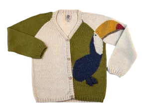 NW613 TIPPY TOE TOUCAN CARDIGAN