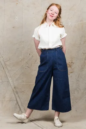 OrSlow Women's Baggy Ranch Pants Denim