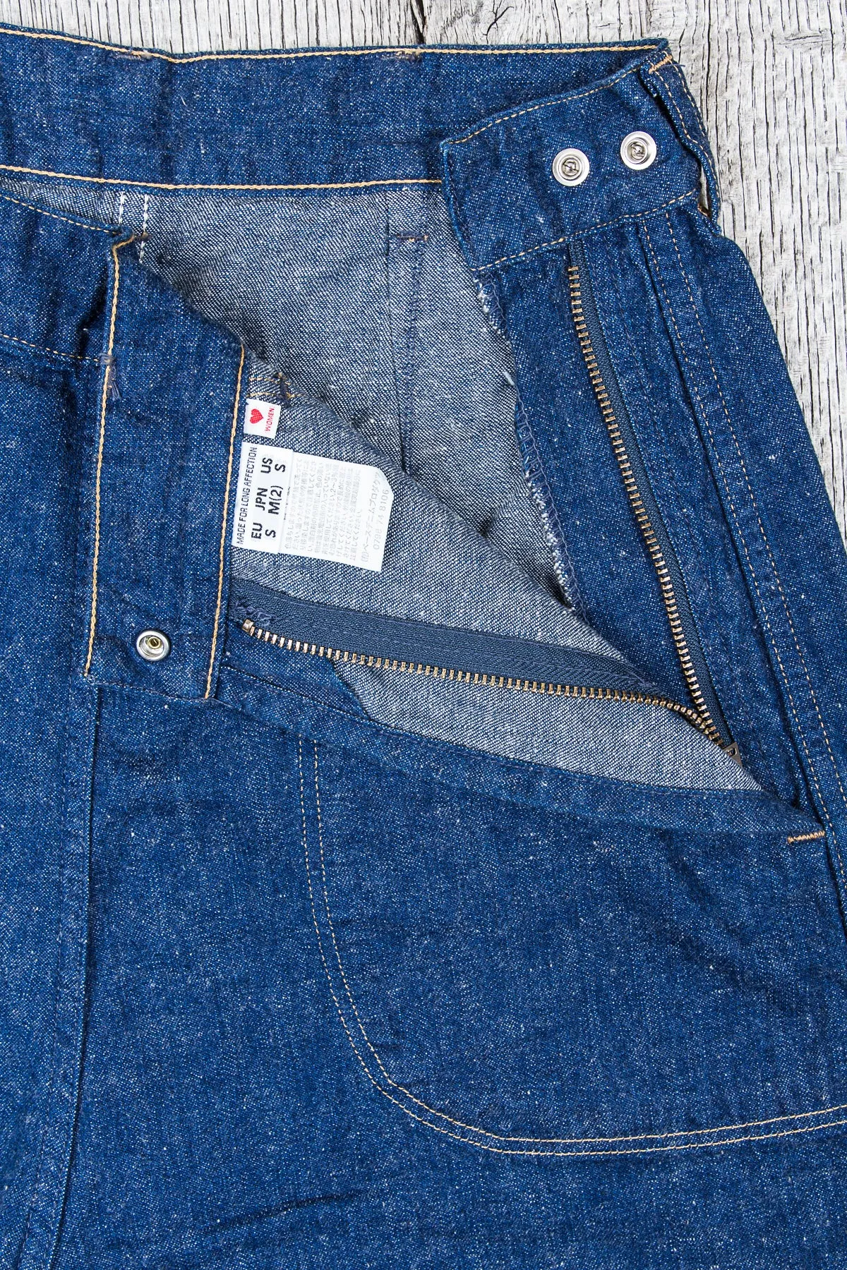OrSlow Women's Baggy Ranch Pants Denim