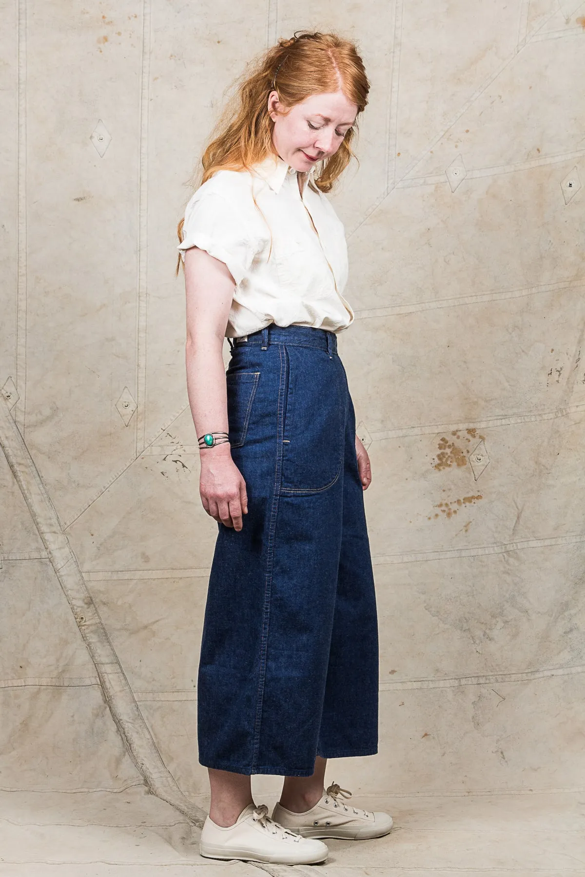 OrSlow Women's Baggy Ranch Pants Denim