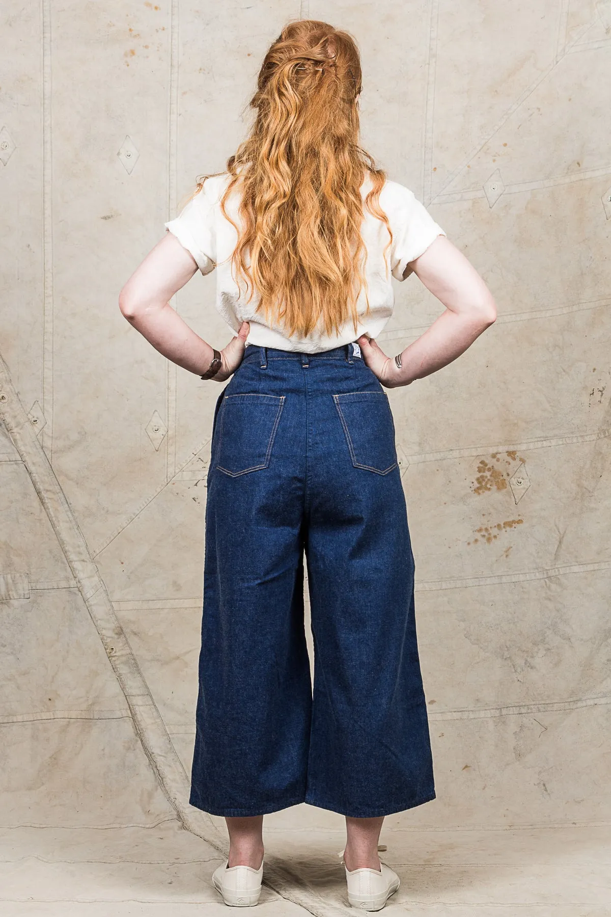 OrSlow Women's Baggy Ranch Pants Denim