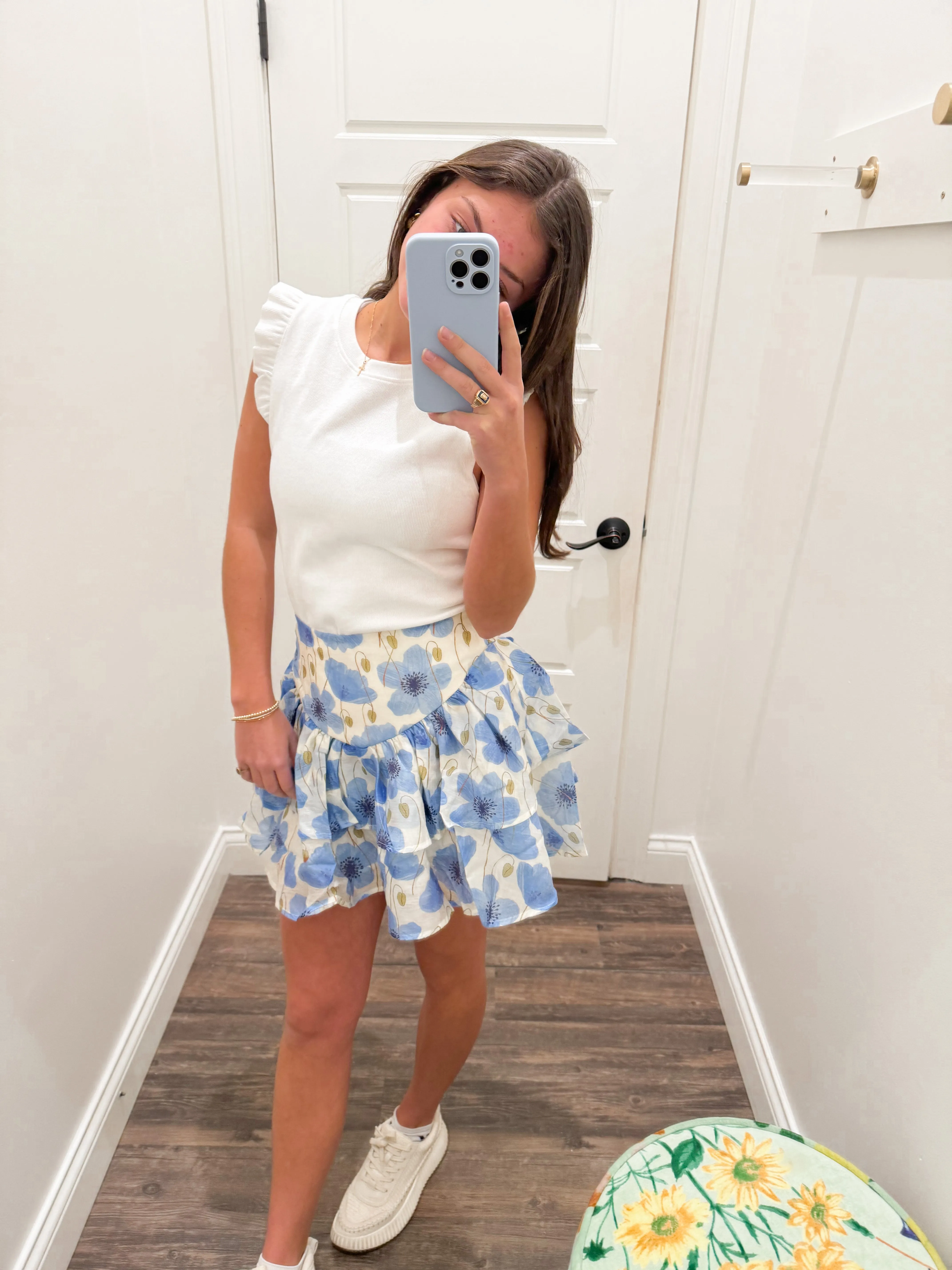 Picnic Petals Ruffle Skirt