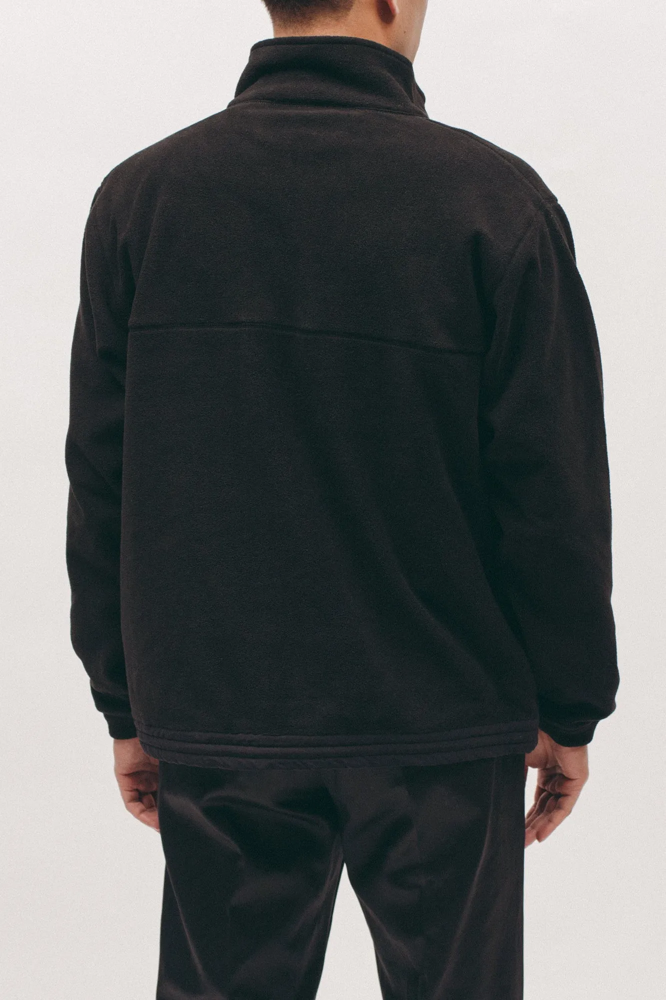 Polar Fleece Popover- Black