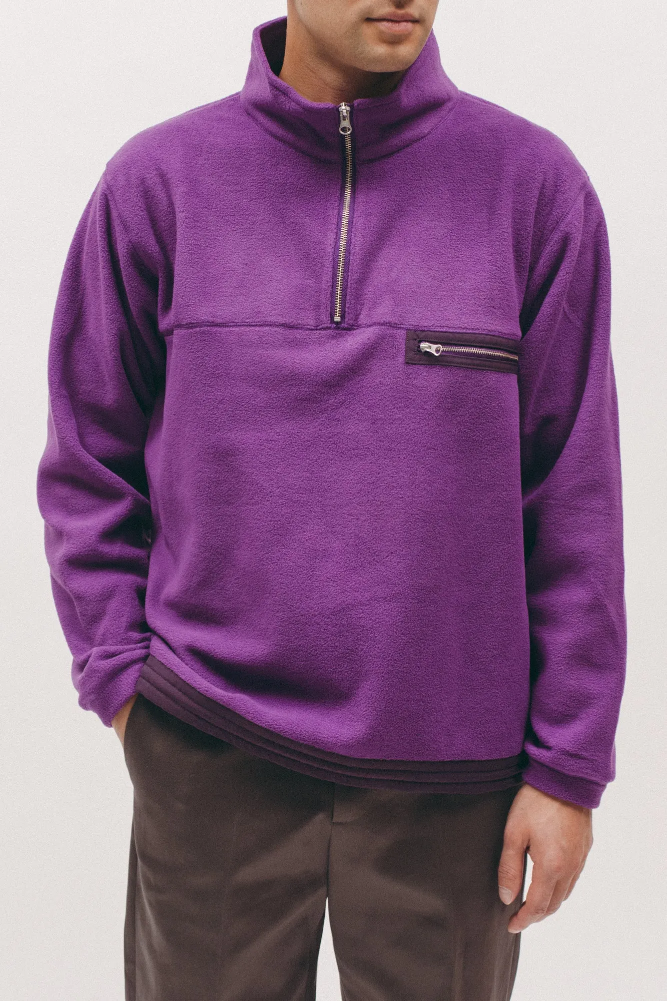 Polar Fleece Popover- Purple