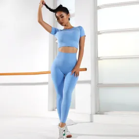 Quick dry seamless yoga sets