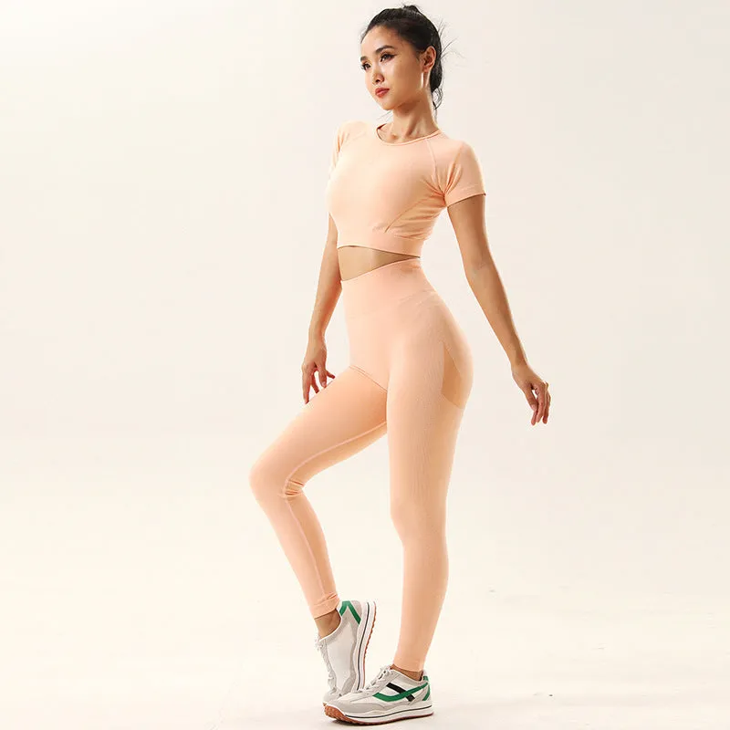Quick dry seamless yoga sets