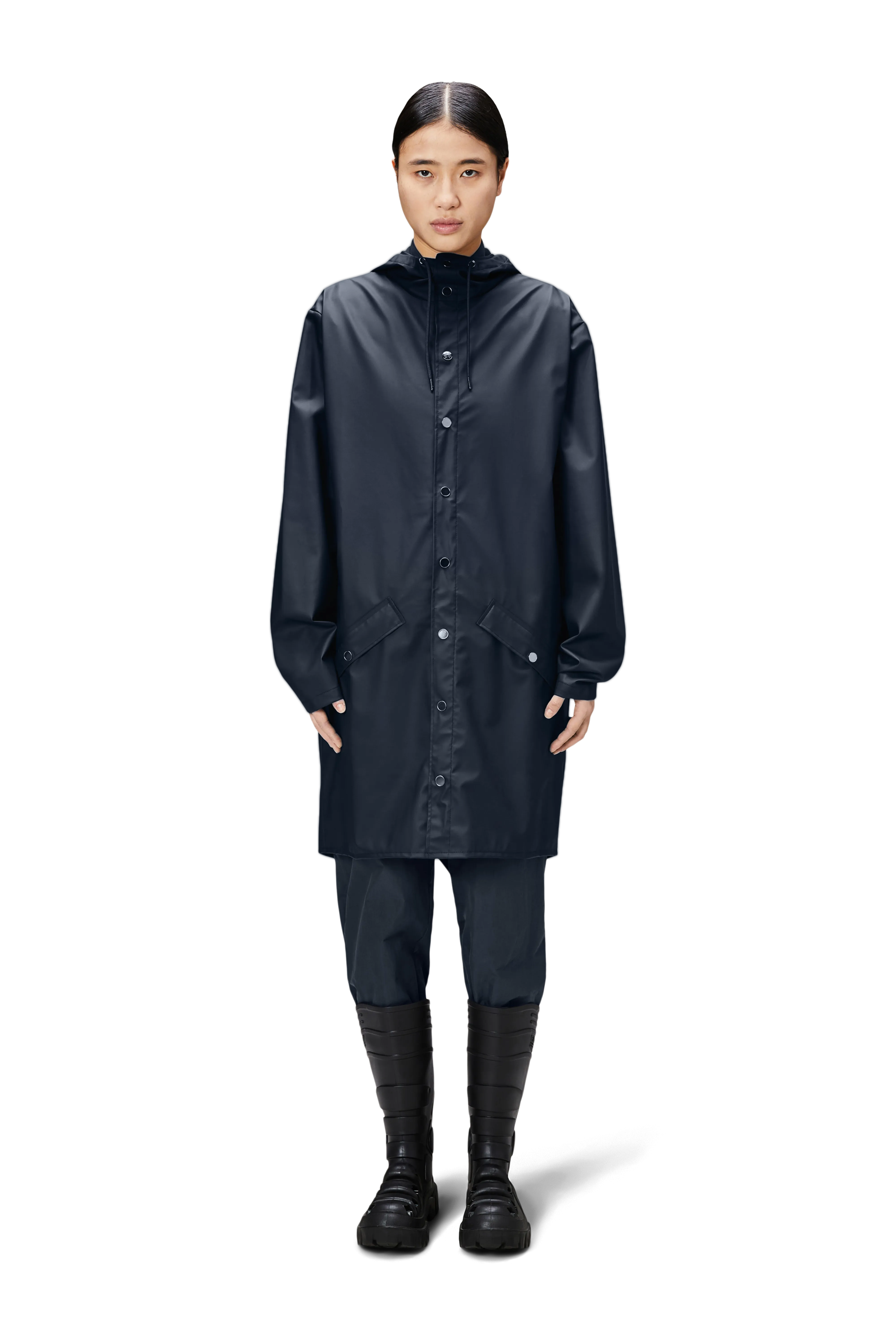 Rains - Long Jacket Navy