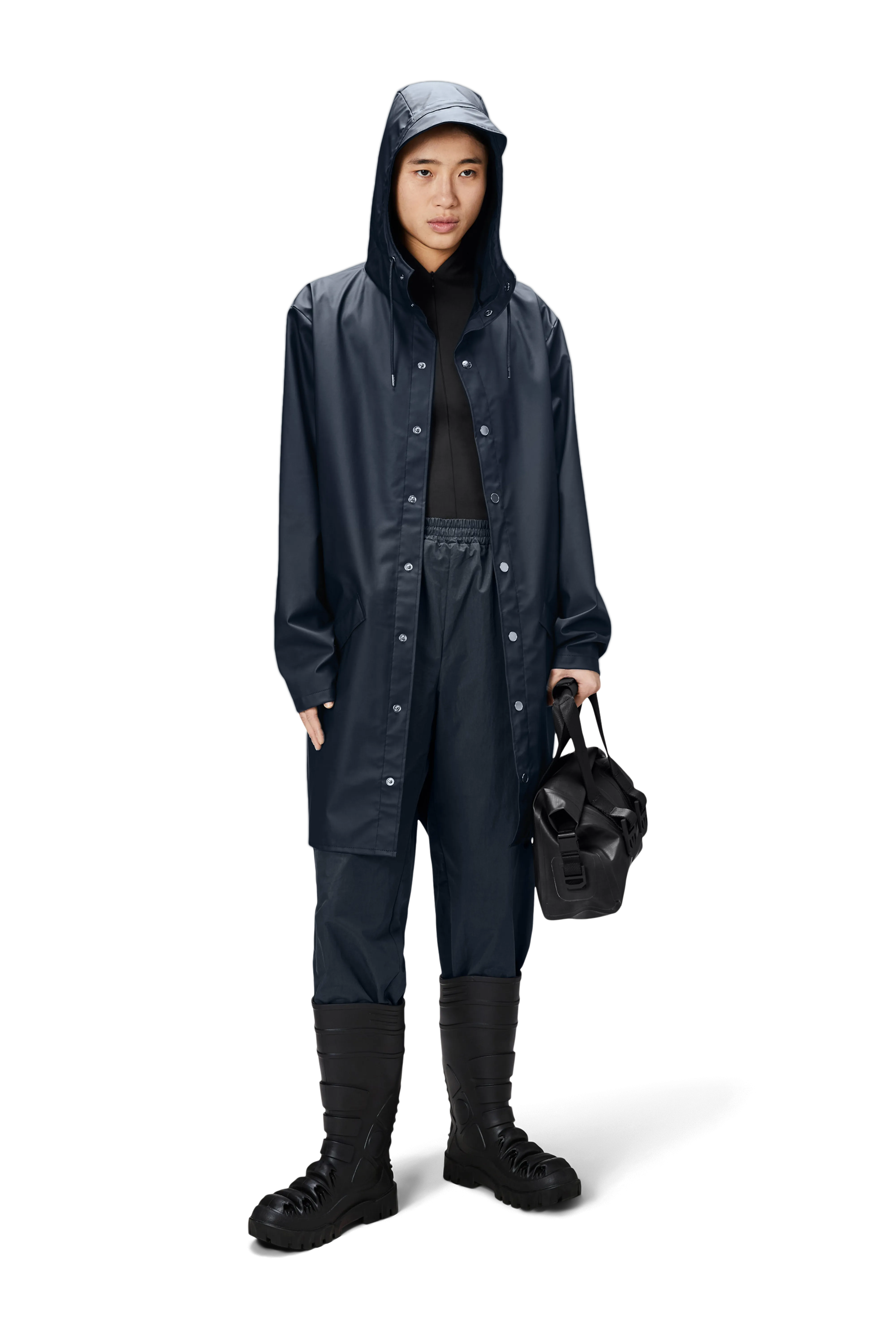 Rains - Long Jacket Navy