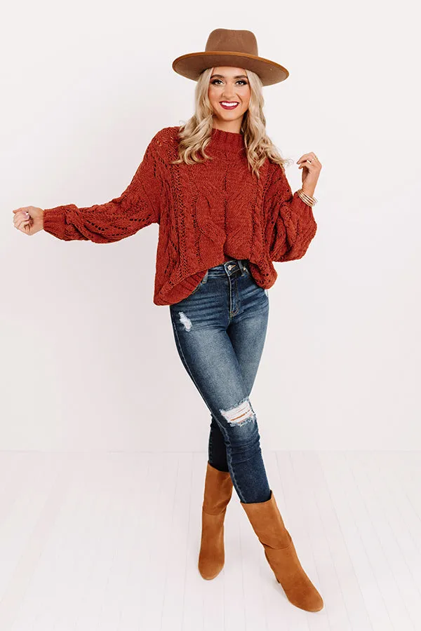 Recipe For Cuddles Cable Knit Sweater