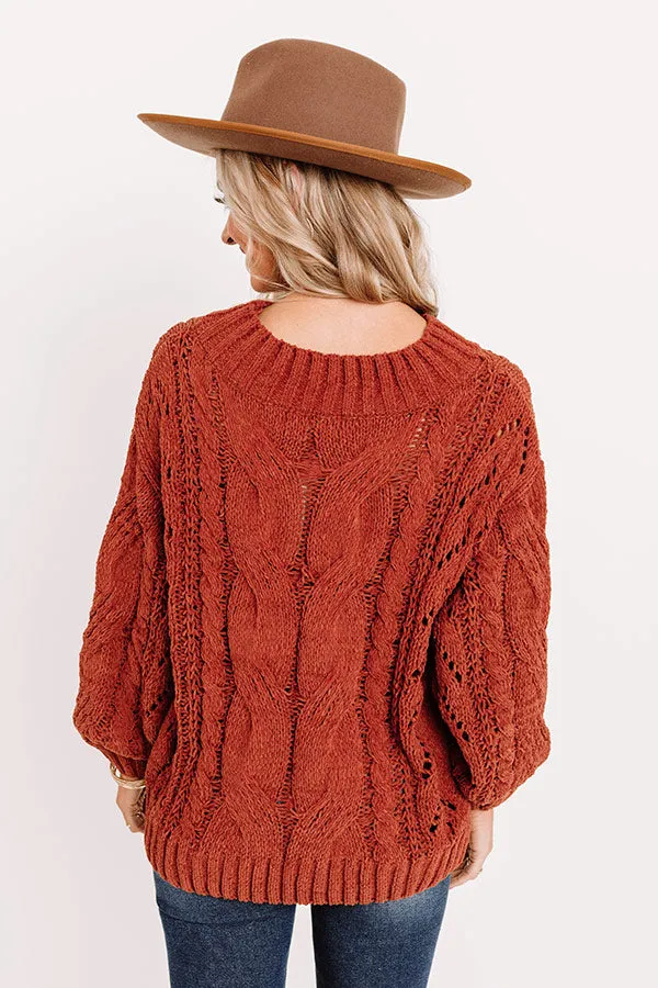 Recipe For Cuddles Cable Knit Sweater