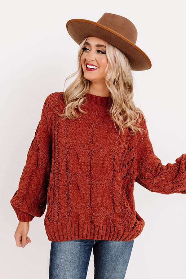 Recipe For Cuddles Cable Knit Sweater