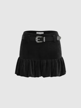 Ruffle Hem A-Line Skirts
