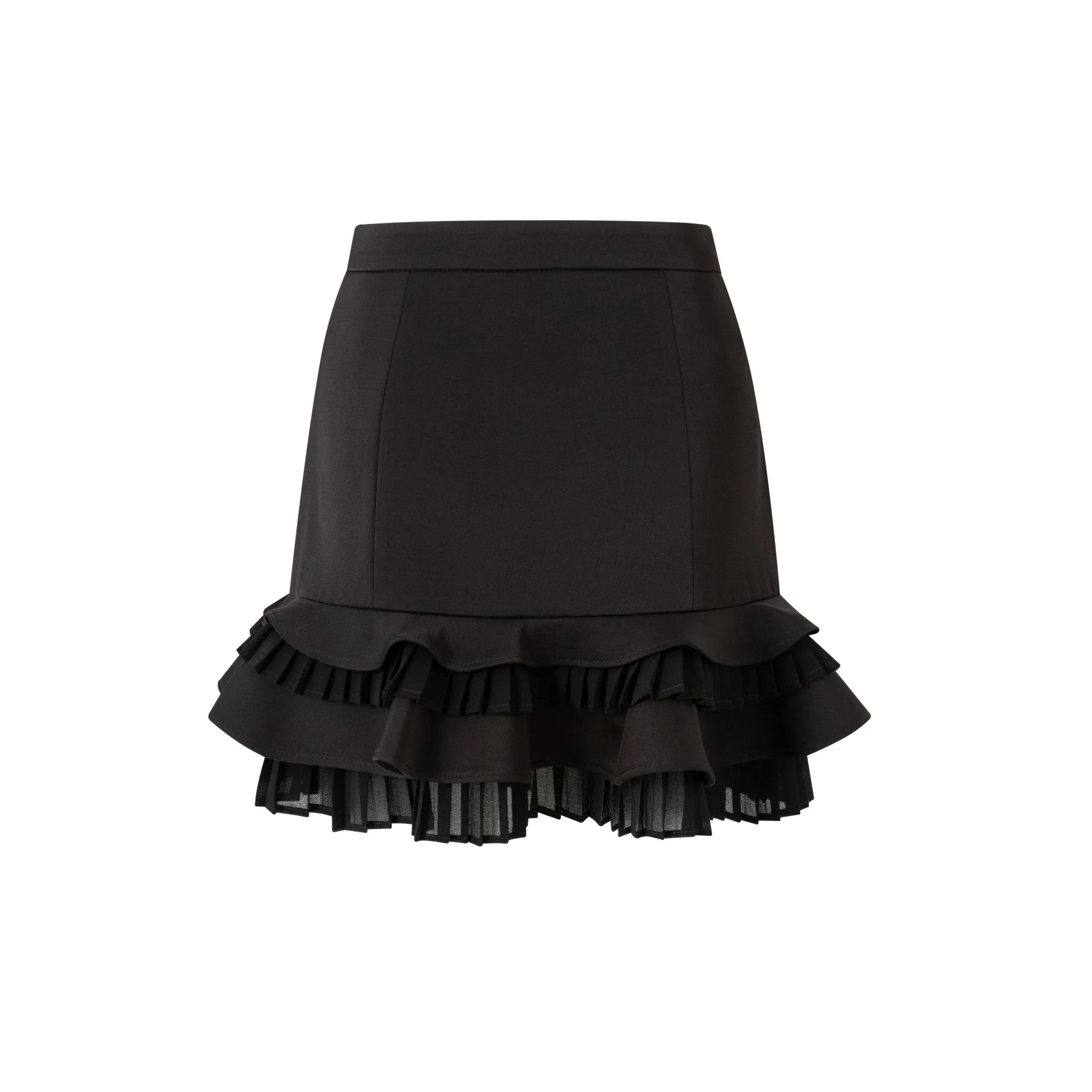 Ruffle Lace Wrap Hip Half Skirt