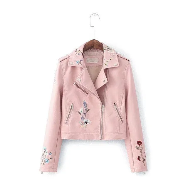 Sidiou Group Autumn Women Faux Leather Jackets