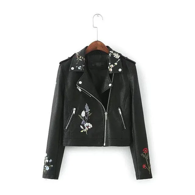 Sidiou Group Autumn Women Faux Leather Jackets