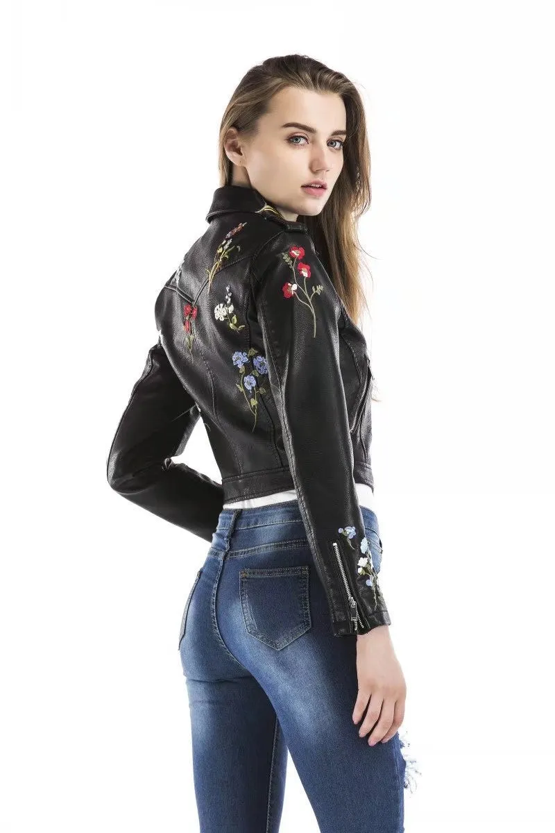 Sidiou Group Autumn Women Faux Leather Jackets