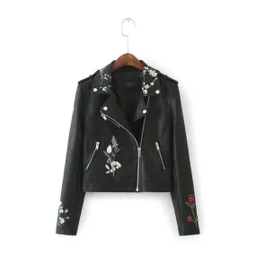 Sidiou Group Autumn Women Faux Leather Jackets