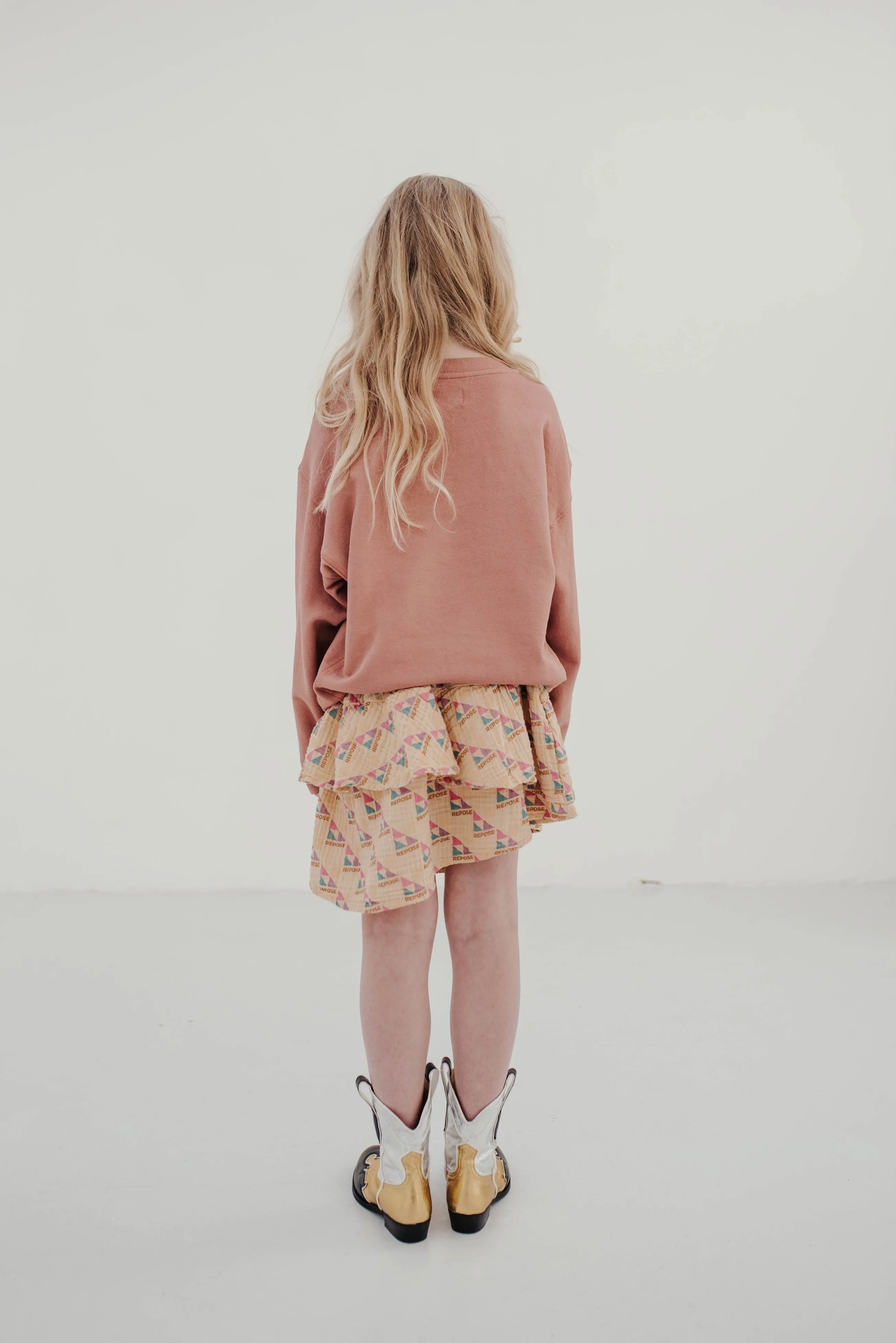 Skirt Ruffle Repose AOP