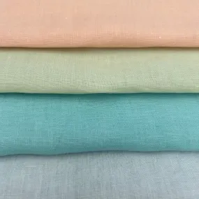 Soft 100% Linen Fabric Craft Material Curtain Shirts 4 Colours 55" Wide