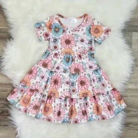 Spring Floral Tiered Dress