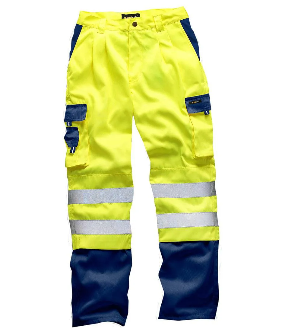 Standsafe Hi Vis 2 Tone Polycotton Work Trouser