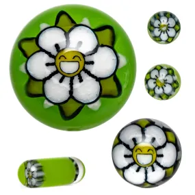 Steve H Glass - Standard Series Slurper Set - 5 Piece - Happy Flower - Antidote