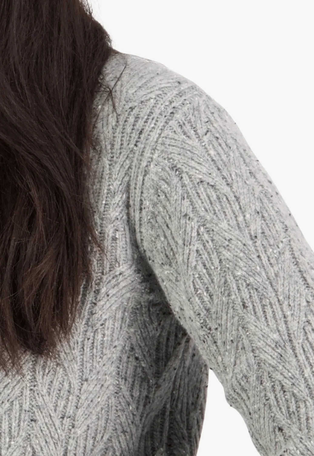 Swanndri Womens Kennedy point Cable Knit Crew