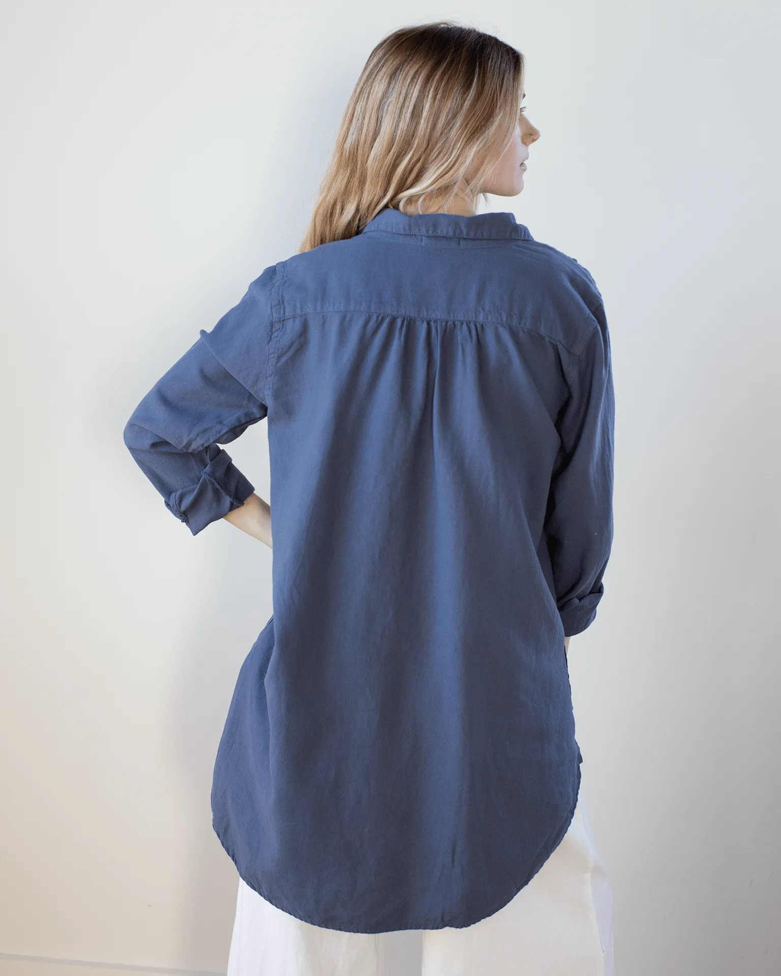 Teton Tunic - L/W Cotton Twill in Midnight
