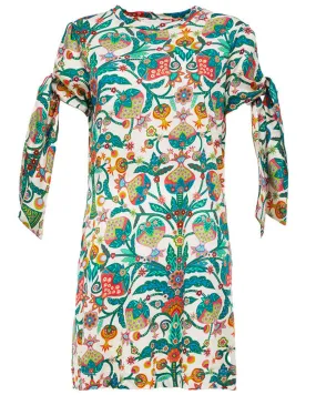 Tree Of Life Bianco Tie Dress