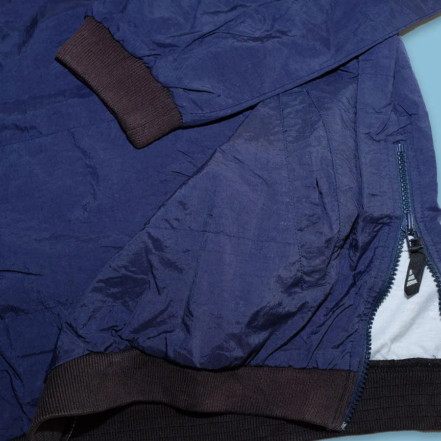 Vintage adidas V-Neck Windbreaker Large