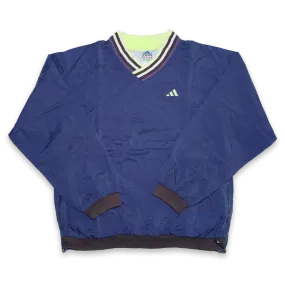 Vintage adidas V-Neck Windbreaker Large