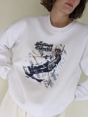 Vintage "Mountainside" Skier Printed Sweatshirt