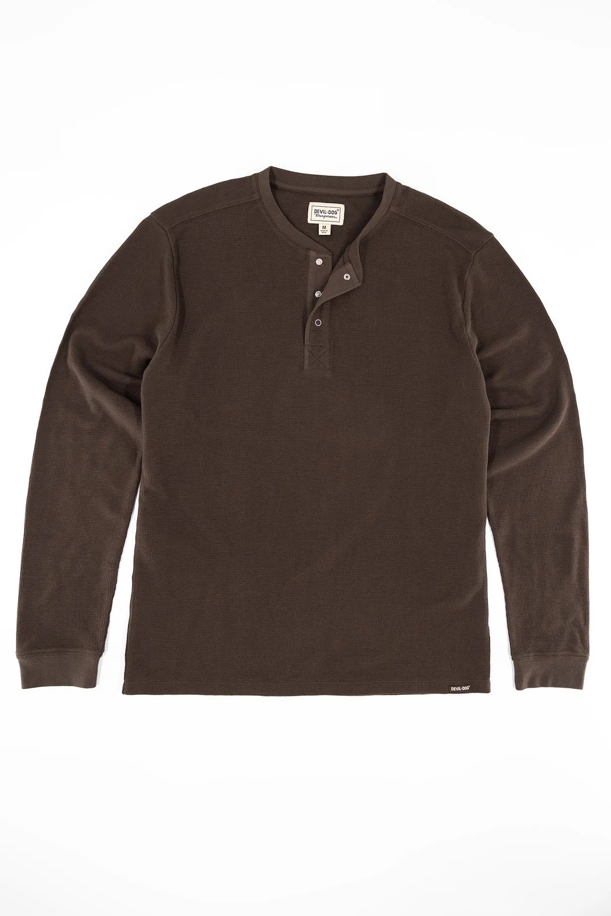 Waffle Henley - Dark Roast