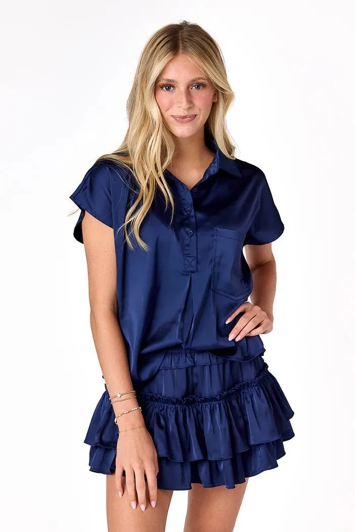 Willow Satin Mini Skirt