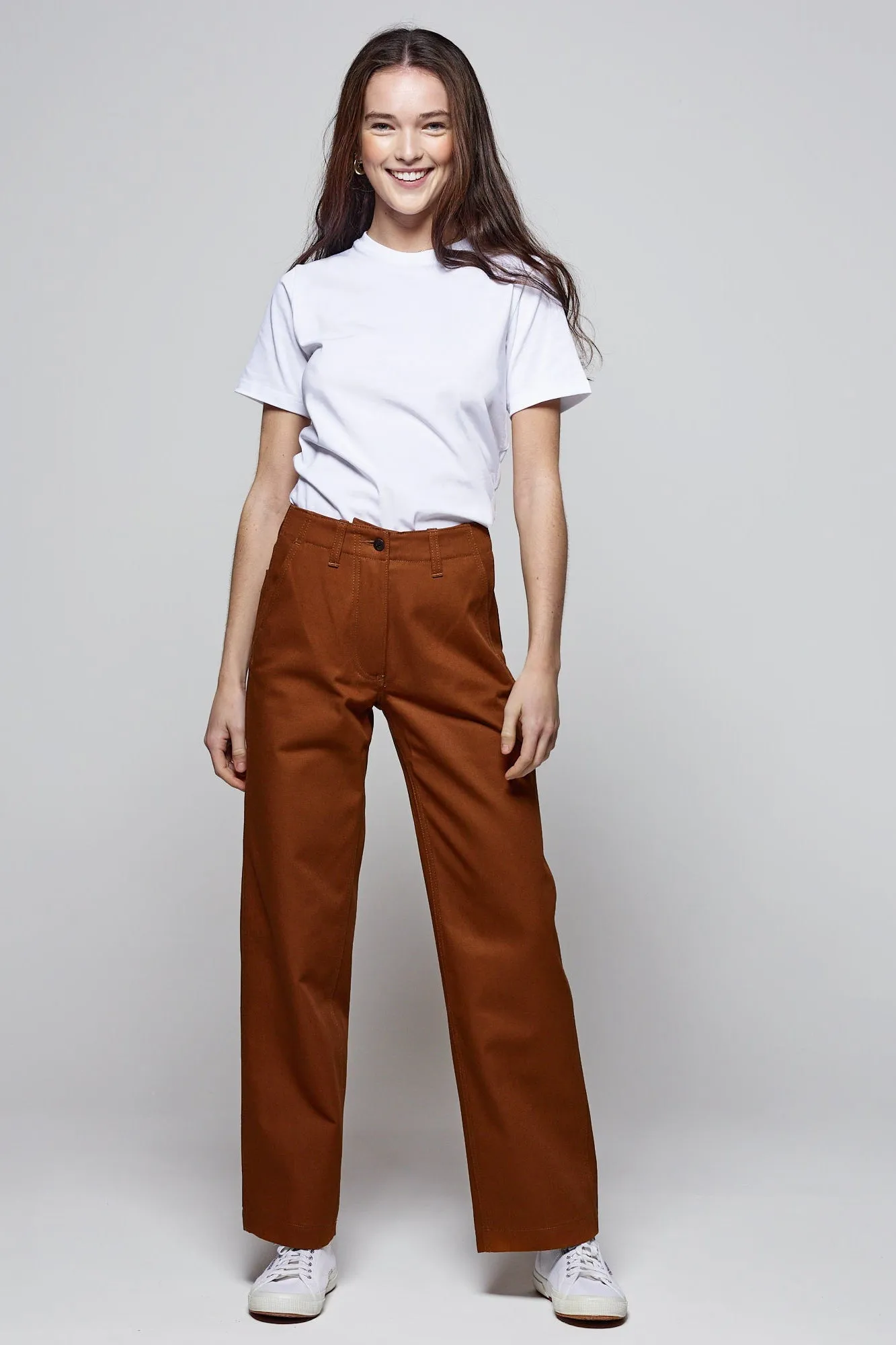 Women's Twill Work Trousers - Tan