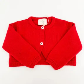 Wool/Cashmere Bolero - Red
